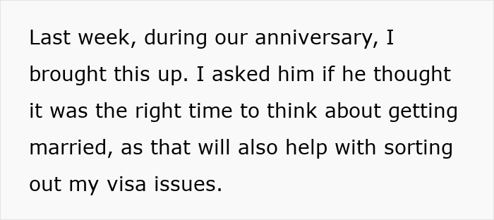 Text excerpt about a woman discussing marriage and visa issues as she plans a new life in France due to relationship challenges. Text excerpt about a woman discussing marriage and visa issues as she plans a new life in France due to relationship challenges.