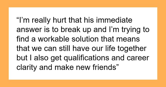 30YO BF Doesn’t Want 20YO GF To Go To Uni As She “Might Cheat”, Folks Tell Her To Leave Him ASAP