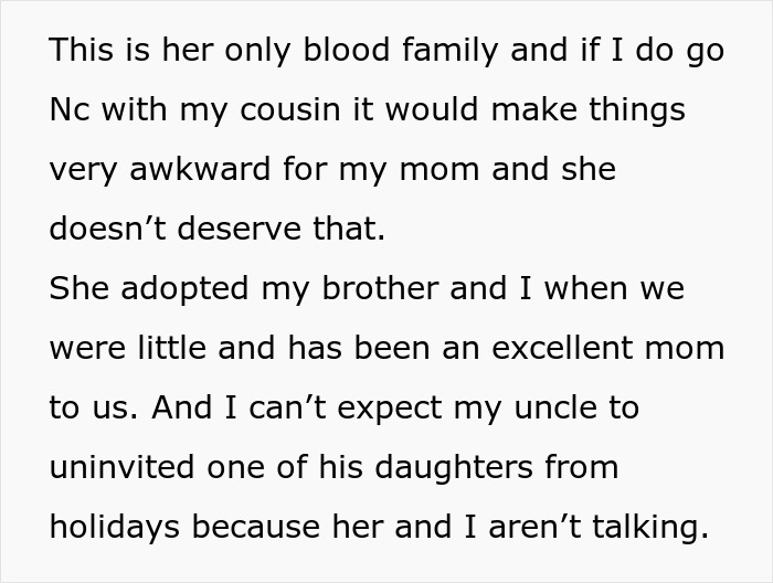 Text excerpt discussing family tensions involving a bride, her mad cousin, and wedding dress conflicts. Text excerpt discussing family tensions involving a bride, her mad cousin, and wedding dress conflicts.