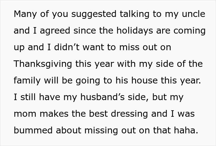 Text excerpt about family holiday plans, referencing a bride mad cousin dress wedding situation involving Thanksgiving and family dinners. Text excerpt about family holiday plans, referencing a bride mad cousin dress wedding situation involving Thanksgiving and family dinners.