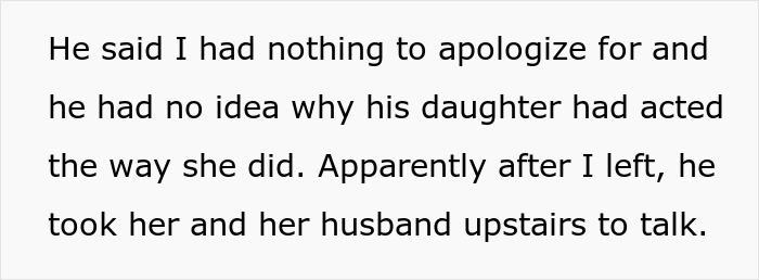 Text excerpt showing a conversation about a bride's mad cousin behavior during a wedding discussion. Text excerpt showing a conversation about a bride's mad cousin behavior during a wedding discussion.