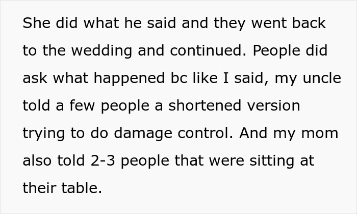 Text excerpt from a story about a bride and her mad cousin causing drama over a wedding dress at the wedding. Text excerpt from a story about a bride and her mad cousin causing drama over a wedding dress at the wedding.