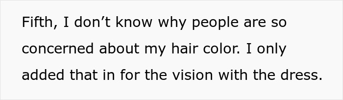 Bride looking mad at cousin wearing a dress at a wedding, highlighting tension over outfit choice and hair color. Bride looking mad at cousin wearing a dress at a wedding, highlighting tension over outfit choice and hair color.