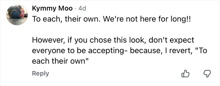 Comment about personal choice and acceptance, highlighting the risks of eyelid tattoos and dangerous process discussion. Comment about personal choice and acceptance, highlighting the risks of eyelid tattoos and dangerous process discussion.