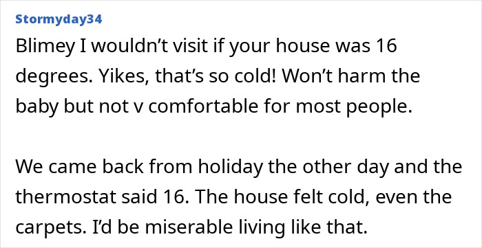 MIL Complains Couple's House Is Too Cold For Newborn, Stubborn DIL Gets Reality Check From Netizens MIL Complains Couple's House Is Too Cold For Newborn, Stubborn DIL Gets Reality Check From Netizens