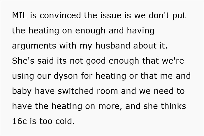 MIL Complains Couple's House Is Too Cold For Newborn, Stubborn DIL Gets Reality Check From Netizens MIL Complains Couple's House Is Too Cold For Newborn, Stubborn DIL Gets Reality Check From Netizens