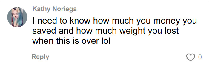 Commenter Kathy Noriega asks about the amount of money saved and weight lost during the NYC $100 survival challenge. Commenter Kathy Noriega asks about the amount of money saved and weight lost during the NYC $100 survival challenge.