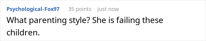 Comment text on a white background discussing parenting style and children’s well-being, related to sister gentle parenting house. Comment text on a white background discussing parenting style and children’s well-being, related to sister gentle parenting house.