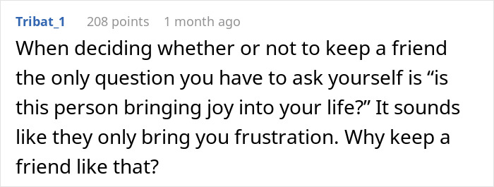 Text post discussing deciding whether to keep an irresponsible friend who causes frustration before pregnancy news. Text post discussing deciding whether to keep an irresponsible friend who causes frustration before pregnancy news.