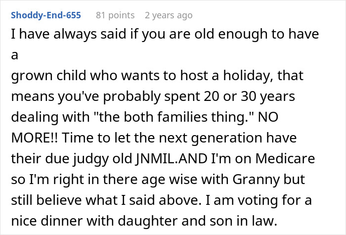 Alt text: Woman wants to celebrate Thanksgiving with her kid while mother-in-law explodes over holiday plans discussion. Alt text: Woman wants to celebrate Thanksgiving with her kid while mother-in-law explodes over holiday plans discussion.