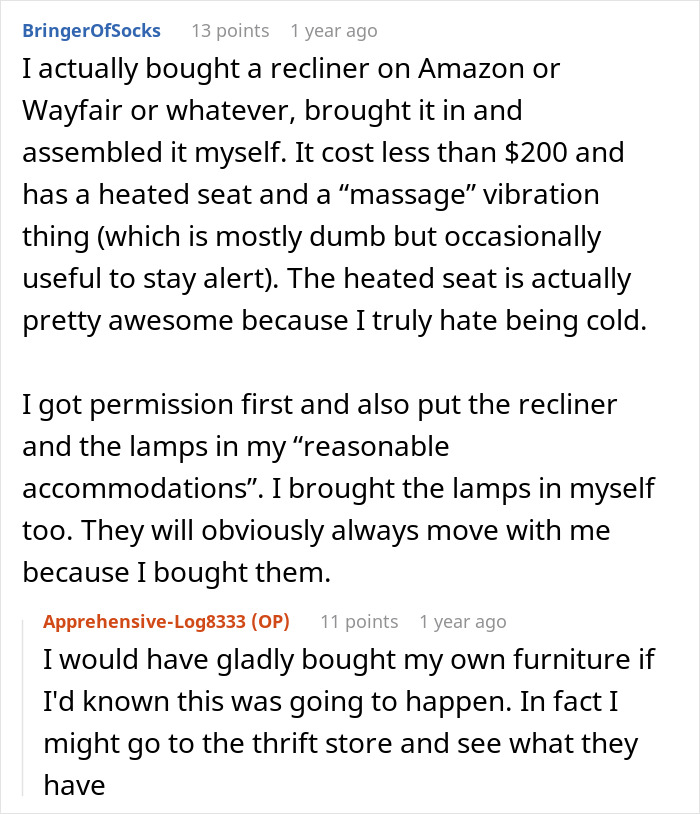 Text conversation about an office swap problem where one employee takes items, leading to coworker frustration and tears. Text conversation about an office swap problem where one employee takes items, leading to coworker frustration and tears.