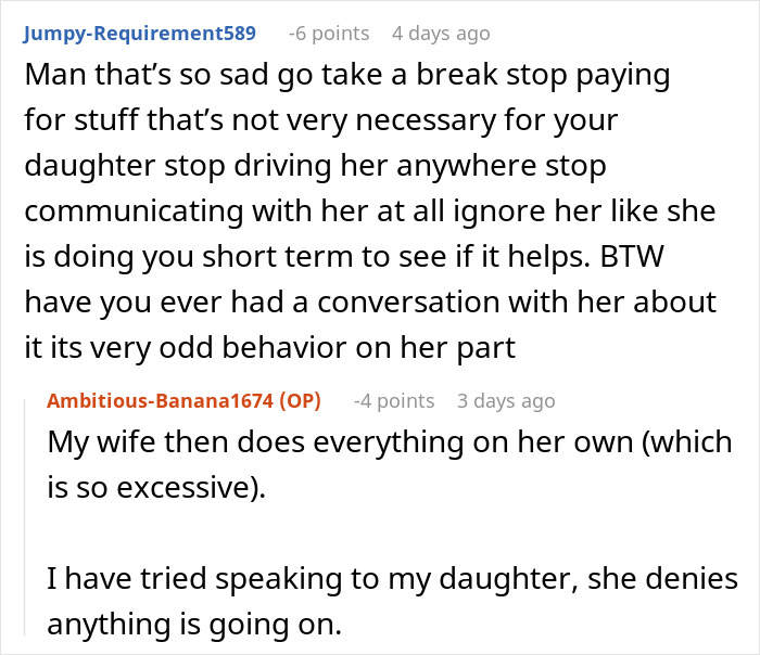 Reddit user shares advice on handling teen’s rude attitude and considering family issues after 5 years of struggle.