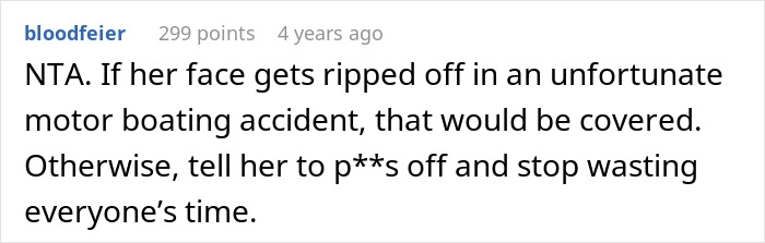 Screenshot of a forum comment discussing a dispute over using family health funds for plastic surgeries. Screenshot of a forum comment discussing a dispute over using family health funds for plastic surgeries.