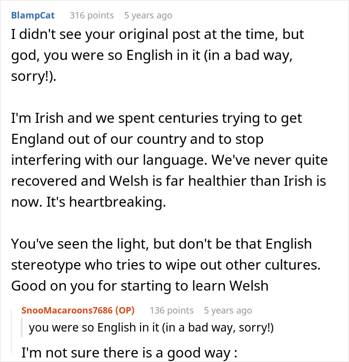 Comment thread discussing the impact of language suppression and cultural identity in relation to native language bans. Comment thread discussing the impact of language suppression and cultural identity in relation to native language bans.