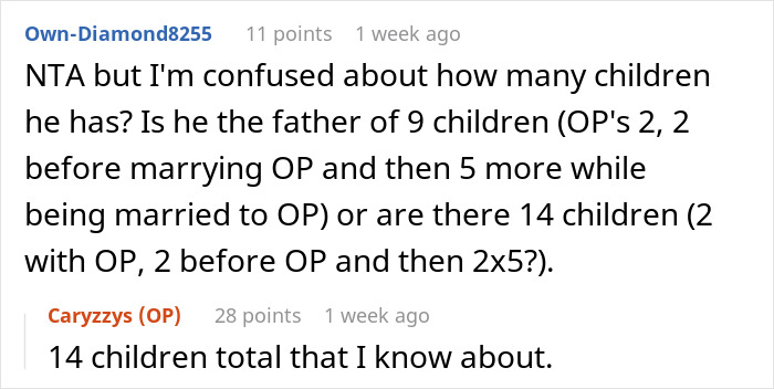 Screenshot of a Reddit conversation about hosting blended family Christmas with ex’s affair kids and family conflicts. Screenshot of a Reddit conversation about hosting blended family Christmas with ex’s affair kids and family conflicts.