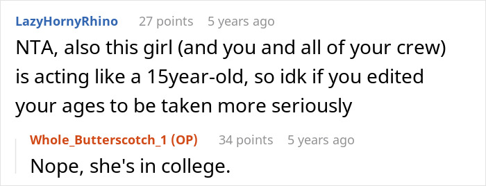 Screenshot of an online discussion about a guy annoyed when his friend wants to sit on his lap, revealing she likes him. Screenshot of an online discussion about a guy annoyed when his friend wants to sit on his lap, revealing she likes him.