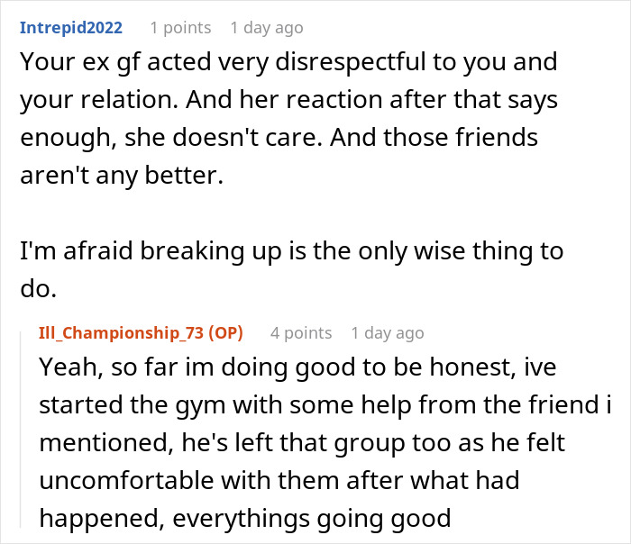 Online discussion about girlfriend kissing another woman in front of friends and boyfriend considering breaking up. Online discussion about girlfriend kissing another woman in front of friends and boyfriend considering breaking up.