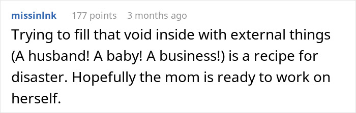 Screenshot of an online comment about feeling like a single parent as wife prioritizes work over family. Screenshot of an online comment about feeling like a single parent as wife prioritizes work over family.