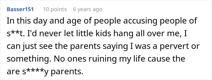 Comment on entitled parents ignoring scared kids on a haunted hayride, causing strangers to deal with the situation. Comment on entitled parents ignoring scared kids on a haunted hayride, causing strangers to deal with the situation.