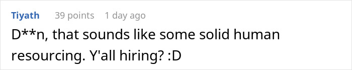 Comment about manager and employee interaction, highlighting unexpected reaction when employee takes time off as allowed. Comment about manager and employee interaction, highlighting unexpected reaction when employee takes time off as allowed.