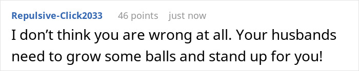 Comment about MIL treating Thanksgiving like a free buffet and pouting when confronted by daughter-in-law.