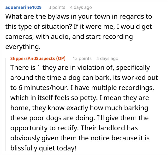 Woman goes nuclear on noisy neighbors over dogs barking violations with multiple recordings and landlord notices discussed online. Woman goes nuclear on noisy neighbors over dogs barking violations with multiple recordings and landlord notices discussed online.