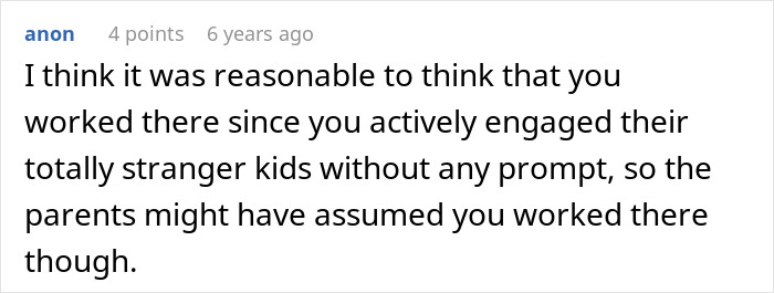 Commenter discussing entitled parents on a haunted hayride making scared kids a stranger’s problem. Commenter discussing entitled parents on a haunted hayride making scared kids a stranger’s problem.