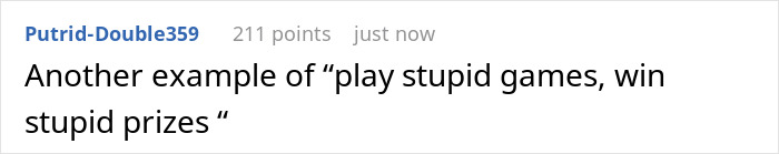 Text post showing a comment about consequences of actions related to boyfriend opens relationship gets no dates. Text post showing a comment about consequences of actions related to boyfriend opens relationship gets no dates.