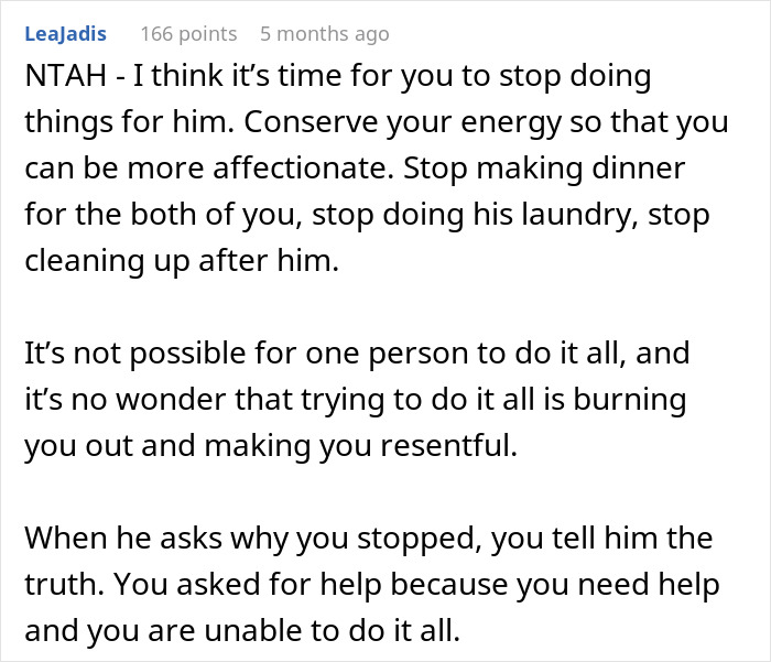 Comment advising to stop treating wife like a servant to prevent resentment and improve attraction in marriage. Comment advising to stop treating wife like a servant to prevent resentment and improve attraction in marriage.