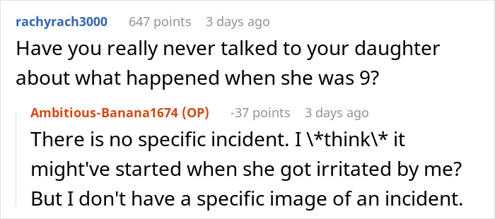 Screenshot of an online discussion where a man shares his experience of dealing with a teen’s rude attitude for years.