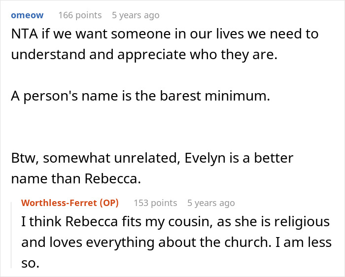 Reddit users debate name change and identity in a discussion about a mom throwing a fit over daughter changing her name.