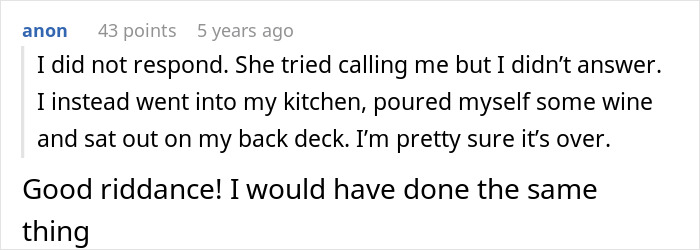 Screenshot of an online discussion about a friend not understanding why clingy children aren’t welcome on vacation. Screenshot of an online discussion about a friend not understanding why clingy children aren’t welcome on vacation.