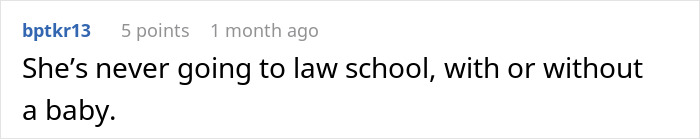 Screenshot of a comment expressing frustration about an irresponsible friend making bad decisions after pregnancy news. Screenshot of a comment expressing frustration about an irresponsible friend making bad decisions after pregnancy news.