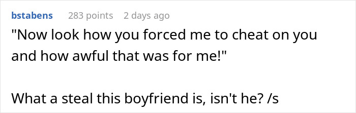 Alt text: Reddit comment expressing frustration about a boyfriend who treated his partner like a nanny with benefits, not a true partner.