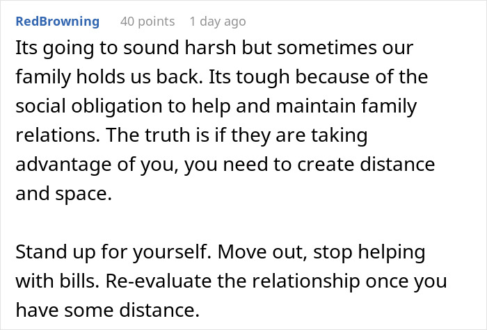 Man Realizes He’s Funding His Family’s Lifestyle After They Can’t Stop Hating On His GF Man Realizes He’s Funding His Family’s Lifestyle After They Can’t Stop Hating On His GF