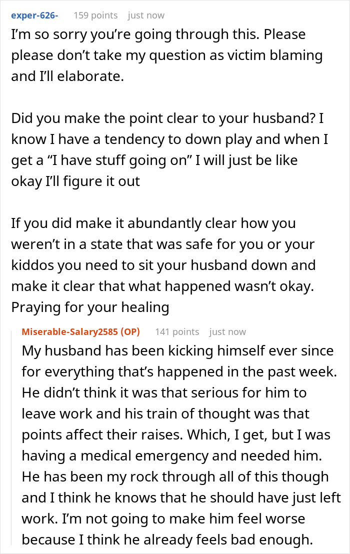 Reddit conversation showing a woman discussing her medical emergency and toxic family dynamics involving CPS intervention. Reddit conversation showing a woman discussing her medical emergency and toxic family dynamics involving CPS intervention.