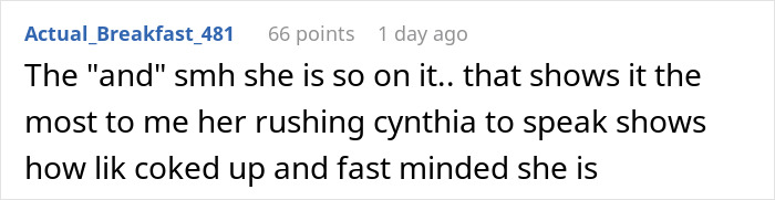 Comment about Cynthia Erivo and Ariana Grande's bizarre interaction, highlighting the phrase can't go through this again. Comment about Cynthia Erivo and Ariana Grande's bizarre interaction, highlighting the phrase can't go through this again.