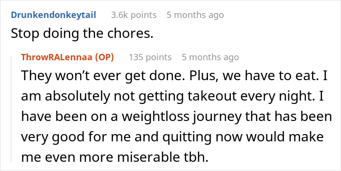 Online conversation about chores and relationship frustrations highlighting a man treating wife like his servant and its impact on attraction. Online conversation about chores and relationship frustrations highlighting a man treating wife like his servant and its impact on attraction.