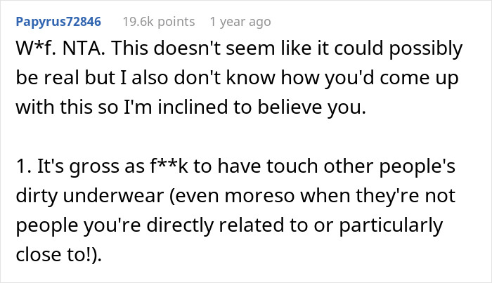 Comment excerpt showing a Reddit user baffled by a family&rsquo;s Christmas traditions, highlighting confusion and offense.