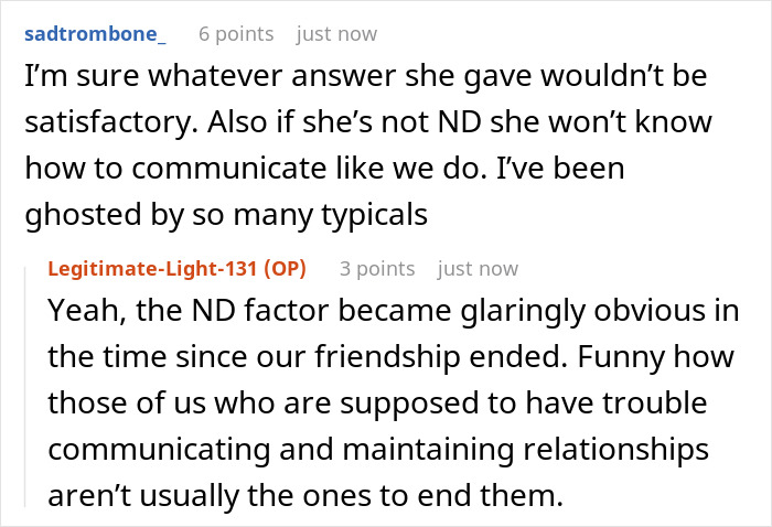 Screenshot of an online discussion about best friend no contact returning and communication challenges in friendships. Screenshot of an online discussion about best friend no contact returning and communication challenges in friendships.