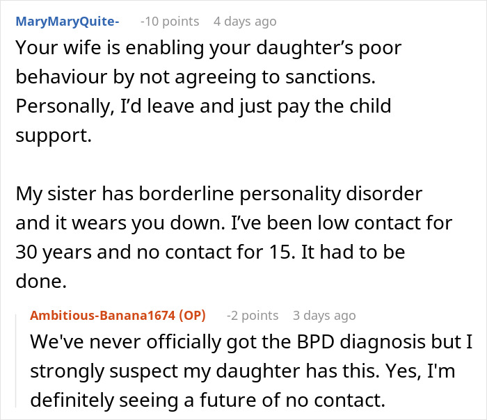 Screenshot of an online discussion about a man dealing with his teen’s rude attitude and family challenges for years.