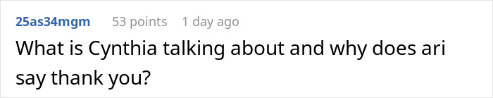 Screenshot of a social media comment questioning Cynthia Erivo and Ariana Grande's new bizarre interaction online. Screenshot of a social media comment questioning Cynthia Erivo and Ariana Grande's new bizarre interaction online.