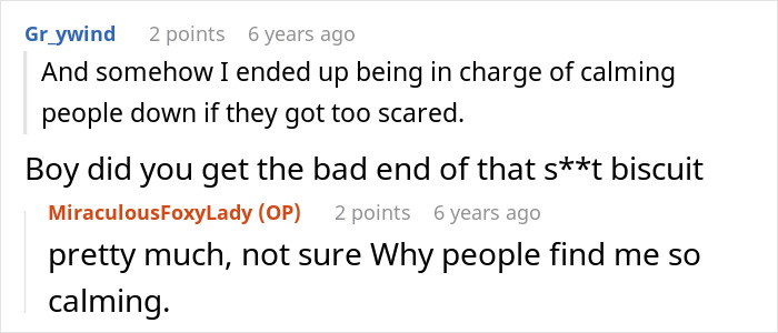 Reddit comments about calming scared kids during a haunted hayride, highlighting entitled parents' behavior. Reddit comments about calming scared kids during a haunted hayride, highlighting entitled parents' behavior.