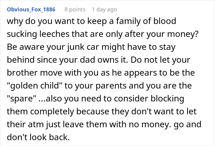 Man Realizes He’s Funding His Family’s Lifestyle After They Can’t Stop Hating On His GF Man Realizes He’s Funding His Family’s Lifestyle After They Can’t Stop Hating On His GF