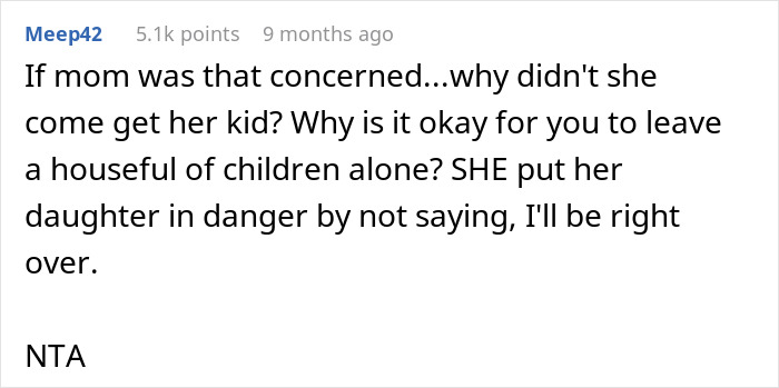 Comment discussing concerns about a woman, daughter, and friend walking home and child safety responsibility. Comment discussing concerns about a woman, daughter, and friend walking home and child safety responsibility.