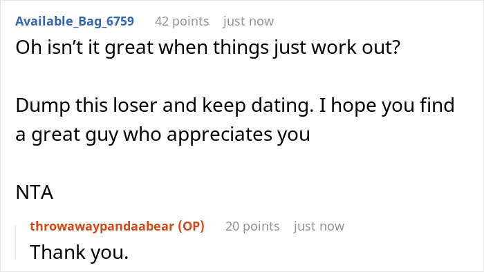 Online forum conversation about boyfriend opens relationship but gets no dates, with supportive and encouraging comments. Online forum conversation about boyfriend opens relationship but gets no dates, with supportive and encouraging comments.