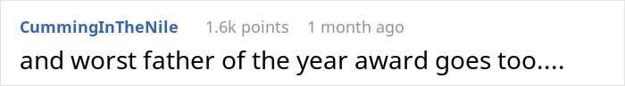 Screenshot of a Reddit comment saying worst father of the year award, related to late half-sis medical bills and family lies. Screenshot of a Reddit comment saying worst father of the year award, related to late half-sis medical bills and family lies.