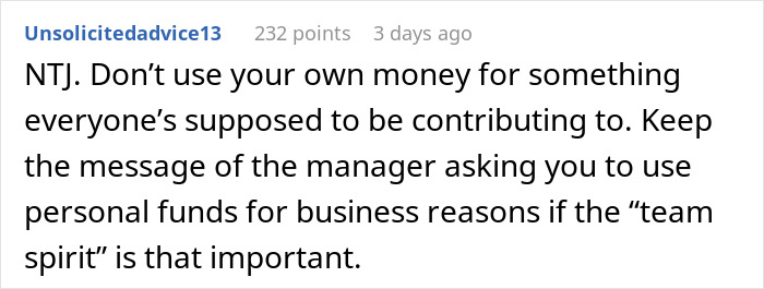 Screenshot of a Reddit comment discussing coworkers ghosting Venmo payments to the birthday organizer. Screenshot of a Reddit comment discussing coworkers ghosting Venmo payments to the birthday organizer.