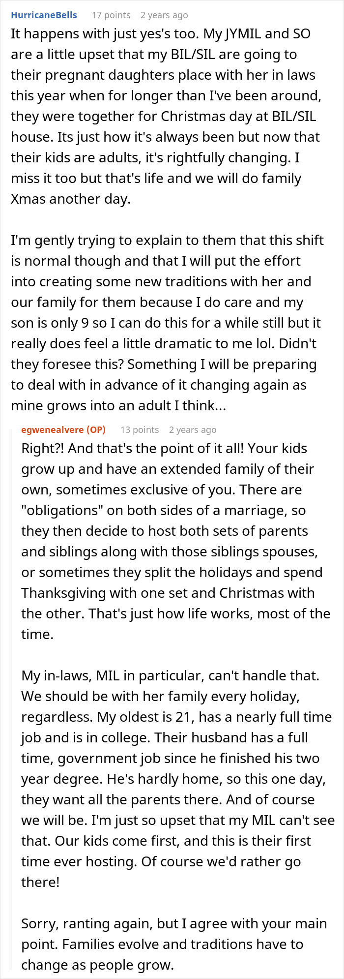 Woman upset with MIL exploding over Thanksgiving plans to celebrate with her kid first time ever hosting. Woman upset with MIL exploding over Thanksgiving plans to celebrate with her kid first time ever hosting.