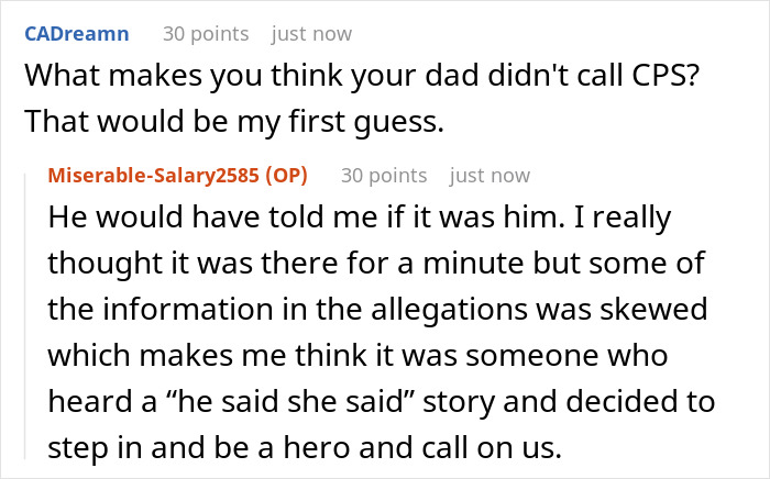 Online forum comments discussing a toxic dad’s loud rant and concerns about CPS involvement in a family mess. Online forum comments discussing a toxic dad’s loud rant and concerns about CPS involvement in a family mess.